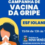 Prefeitura realiza Campanha de Vacinação contra a gripe na Unidade de Saúde do Iolanda