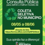 Prefeitura de Nova Venécia abre consulta pública para definir modelo de Coleta Seletiva no município